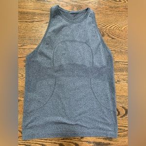 Lululemon Gray High Neck Tank Top Size 10